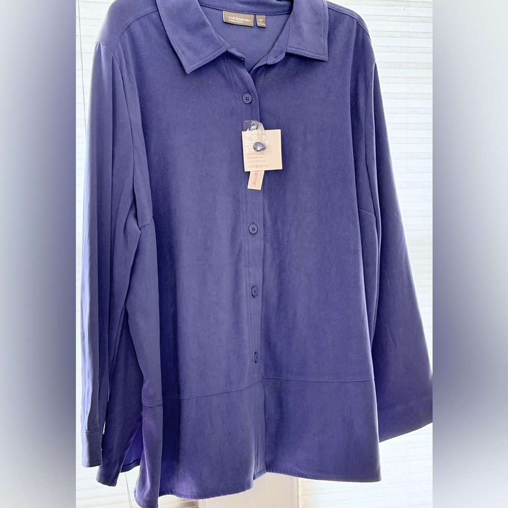 Croft & Barrow Women's Blue Blouse